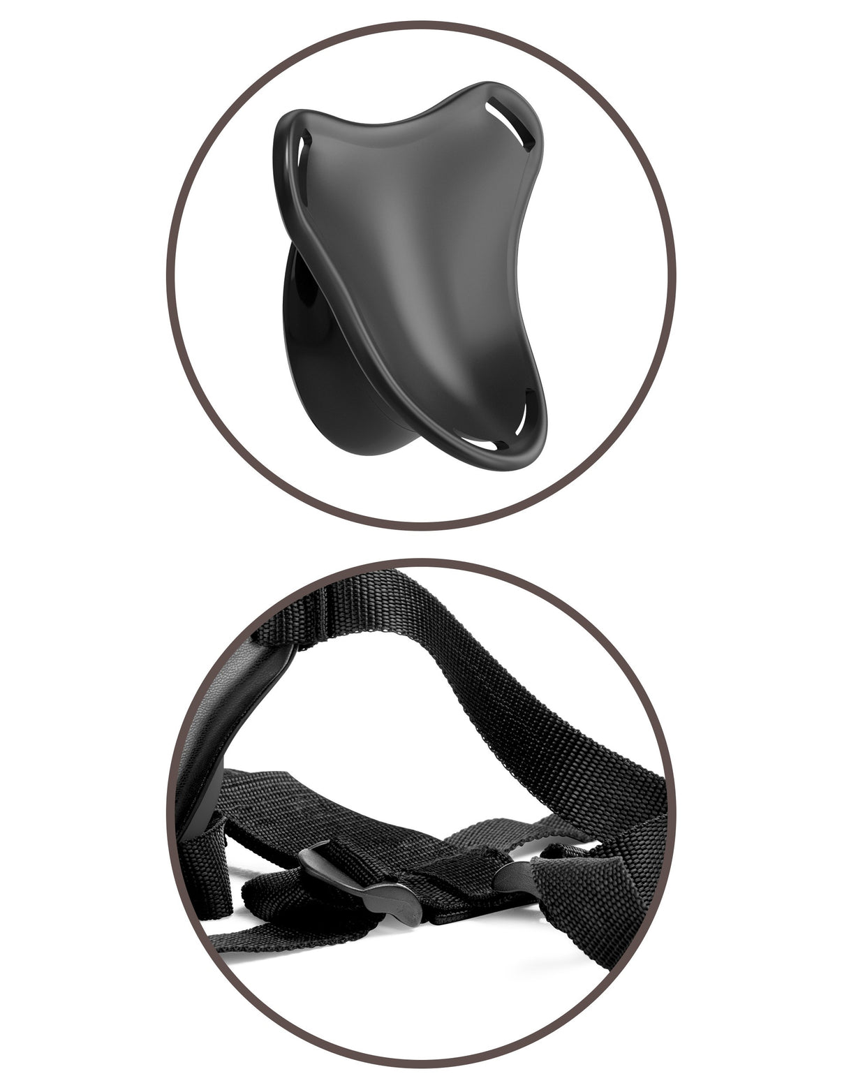 King Penis Elite Beginner's Body Dock Strap-on Harness - Black | 603912771510 | Discreet Personal Wellness