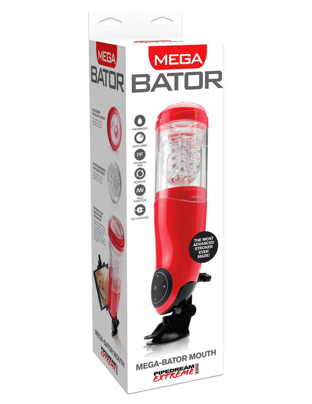 PDX Mega Bator Mouth Style Stroker | 603912358674 | Discreet Personal Wellness