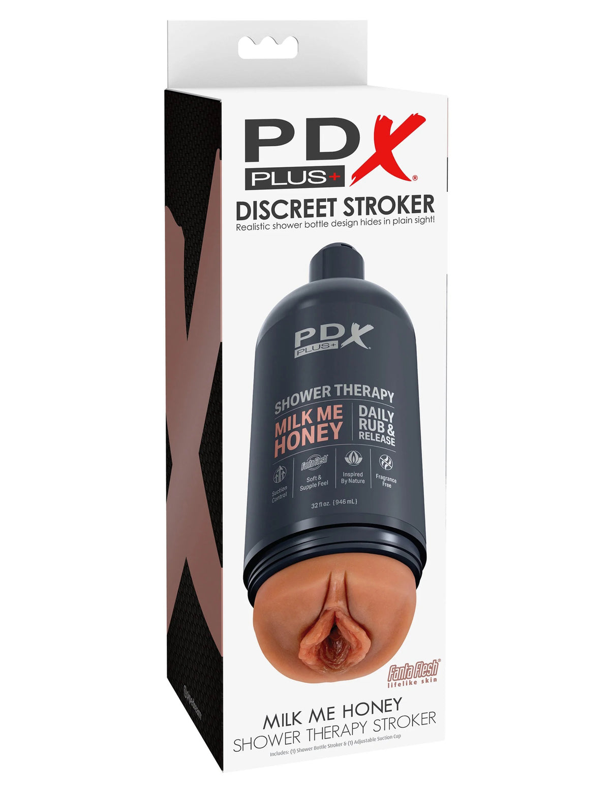 Shower Therapy - Milk Me Honey - Tan - Vagina Style Stroker | 603912774542 | Discreet Personal Wellness