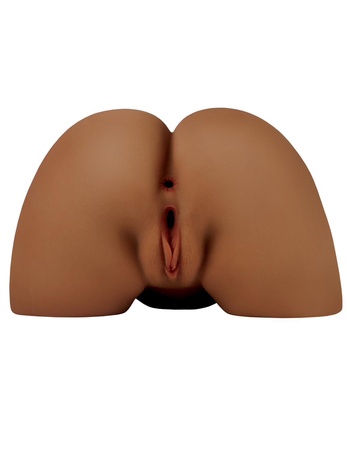 PDX Shake That Ass Vibrating Mega Masturbator - Brown - Ass & Vagina Style Stroker | 603912775846 | Discreet Personal Wellness