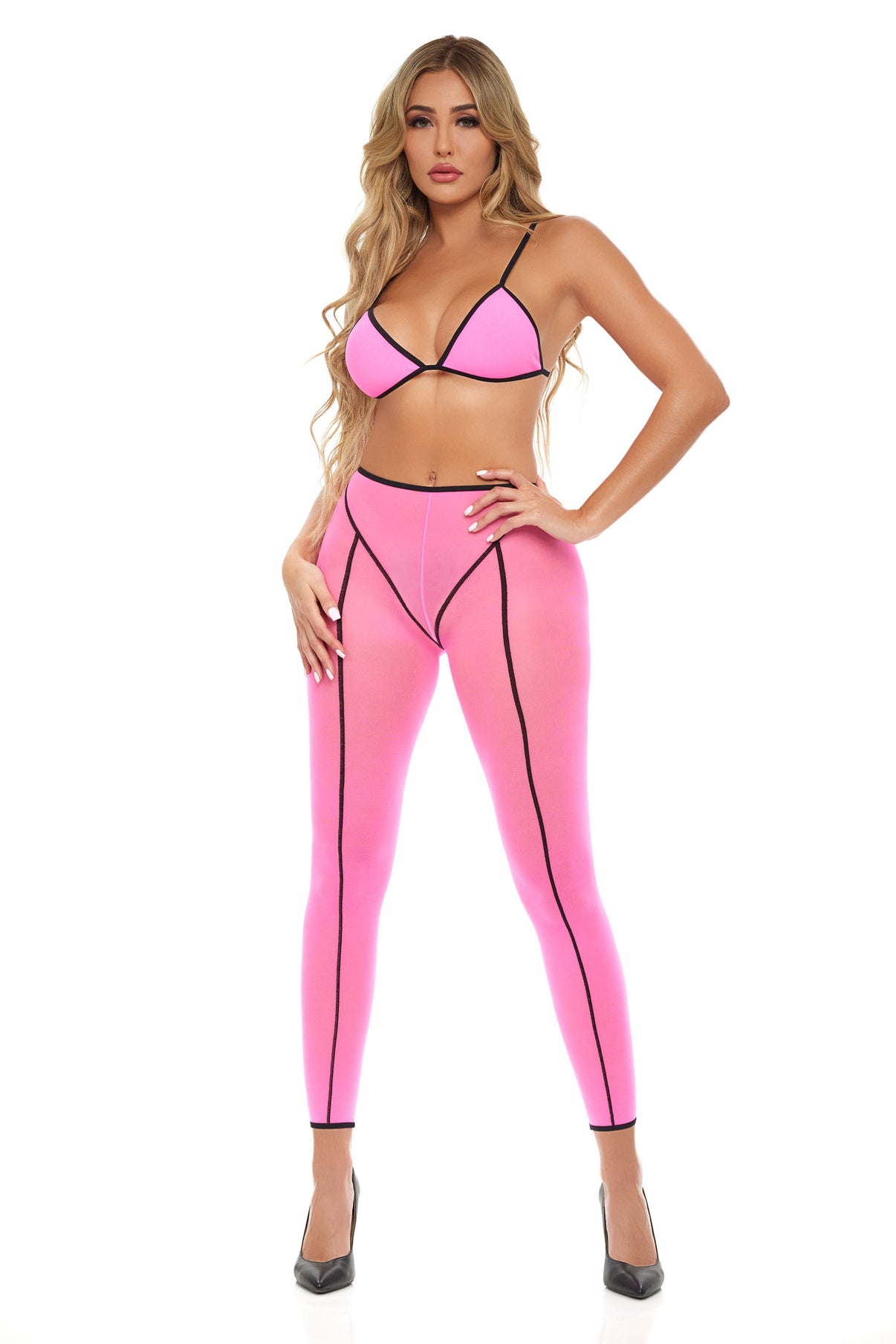 Double Vision 2pc Bra Set - Pink | 196018763287 | Discreet Personal Wellness