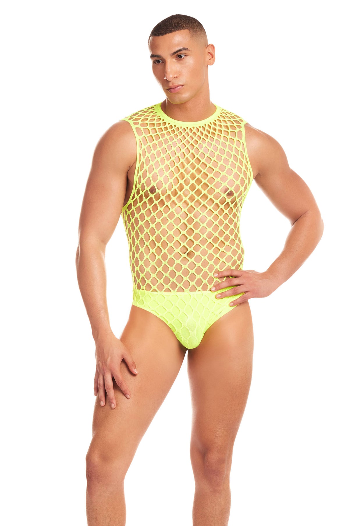 Full Effect 2pc Set - Large/xl - Yellow | 196018769180 | Discreet Personal Wellness