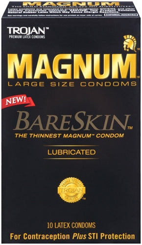 Trojan Magnum Bareskin - 10 Pack | 022600228875 | Discreet Personal Wellness