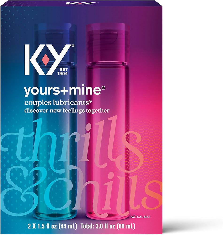 K-Y Yours and Mine Couples Lubricant | 067981088922 | Discreet Personal Wellness