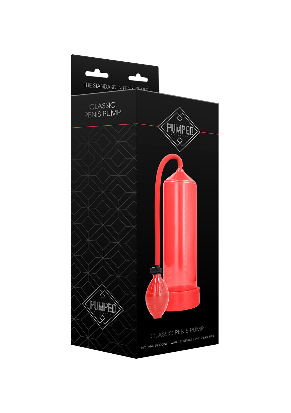 Classic Penis Pump - Red | 8714273291325 | Discreet Personal Wellness