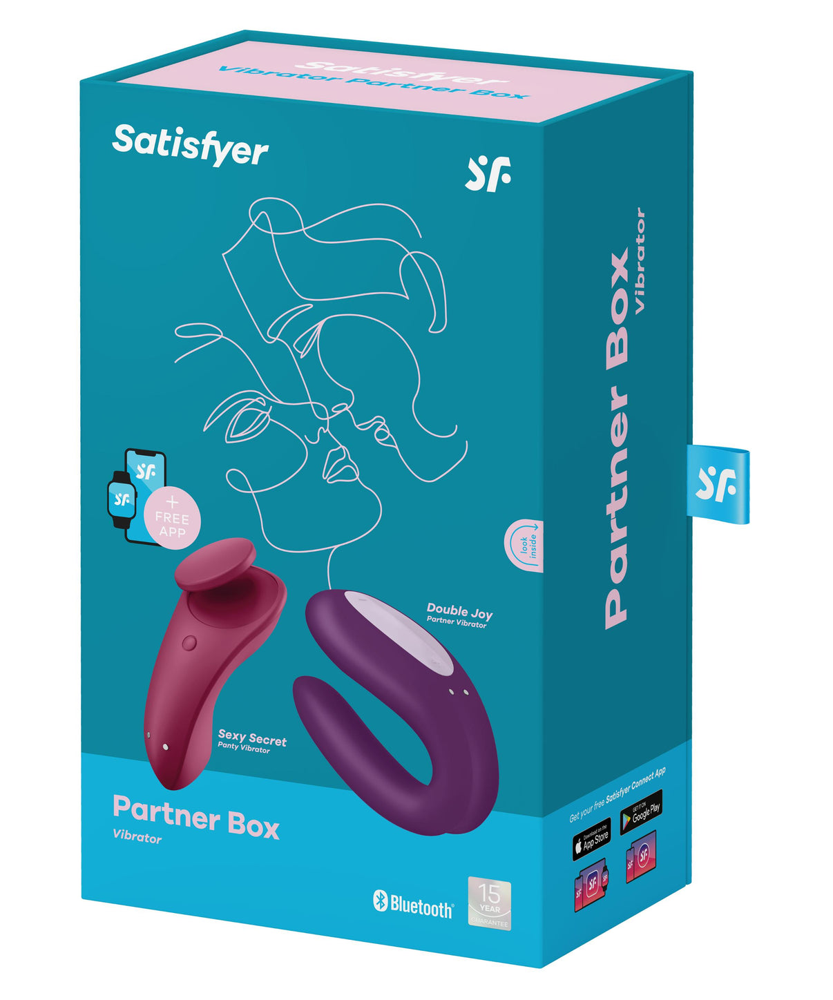 Partner Box 1 - Sexy Secret Plus Double Joy - Violet | 4061504018492 | Discreet Personal Wellness