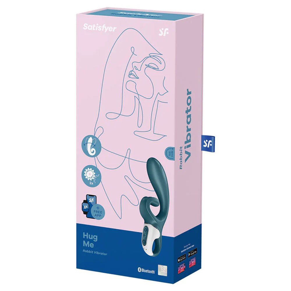 Hug Me - Rabbit Vibrator - Grey/blue | 4061504036571 | Discreet Personal Wellness
