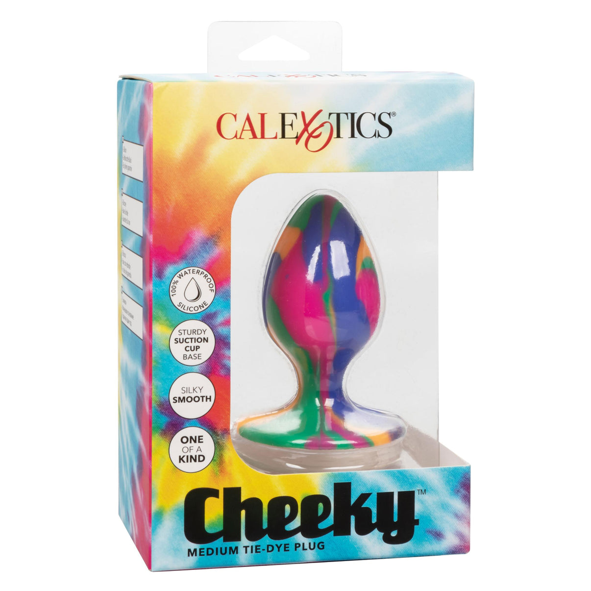 Cheeky Medium Tie-Dye Plug | 716770101525 | Discreet Personal Wellness
