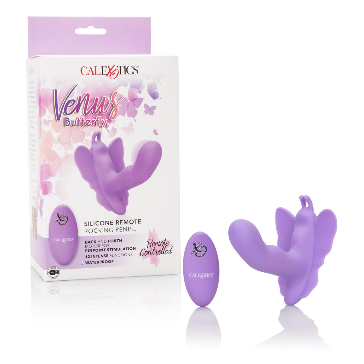 Venus Butterfly Silicone Remote Rocking Penis | 716770090843 | Discreet Personal Wellness