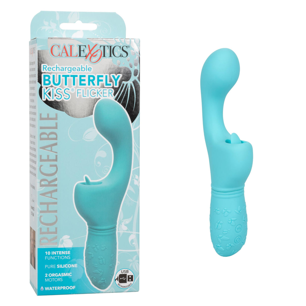 Rechargeable Butterfly Kiss Flicker - Blue | 716770100825 | Discreet Personal Wellness
