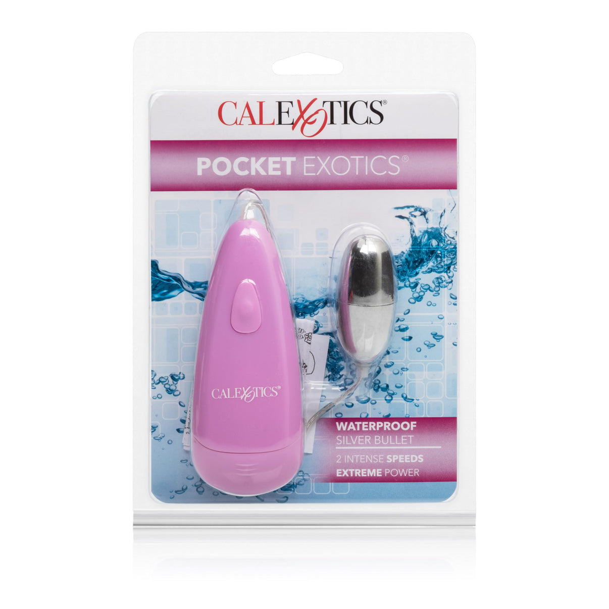 Pocket Exotics Waterproof Silver Bullet - Pink | 716770087720 | Discreet Personal Wellness
