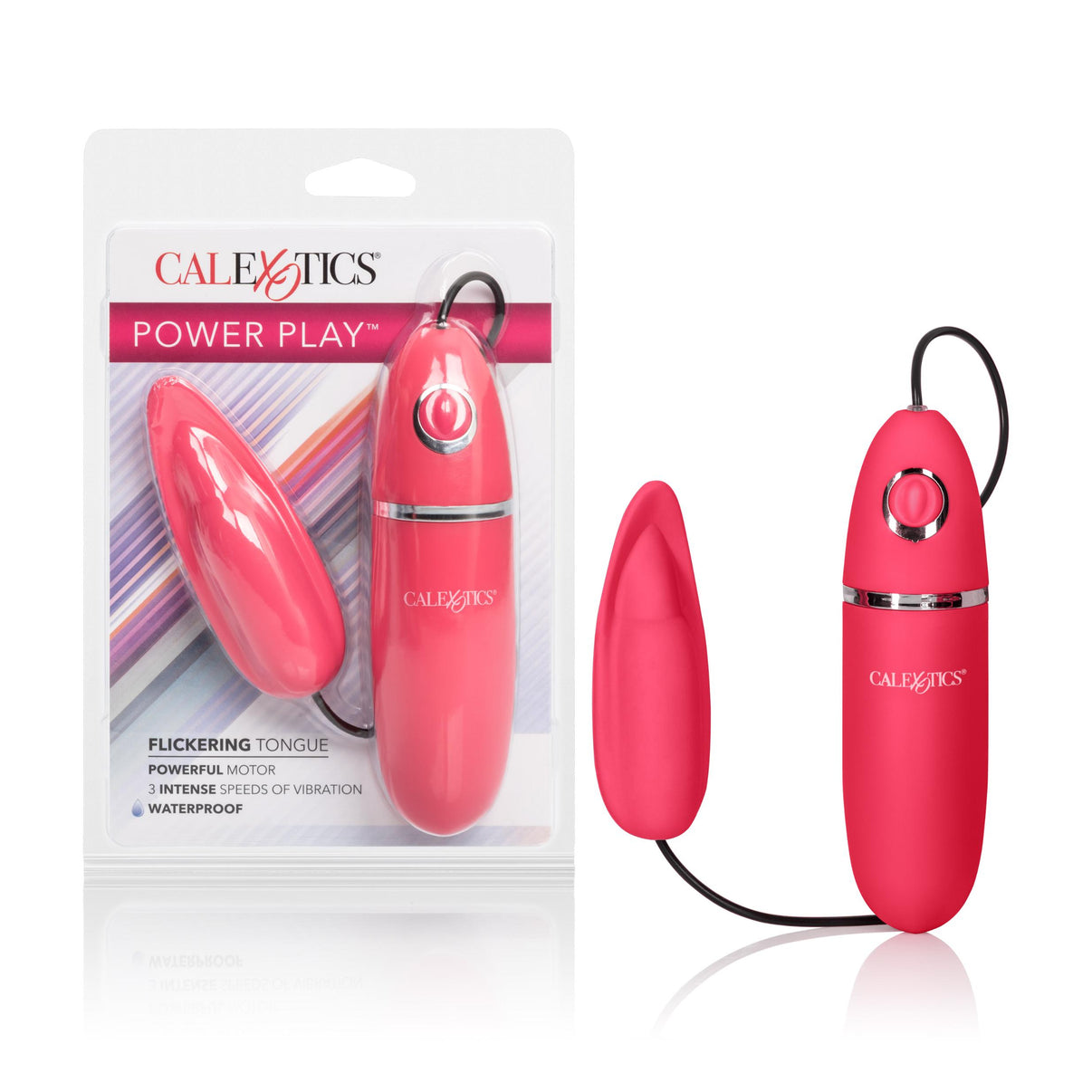 Power Play Flickering Tongue - Pink | 716770081162 | Discreet Personal Wellness