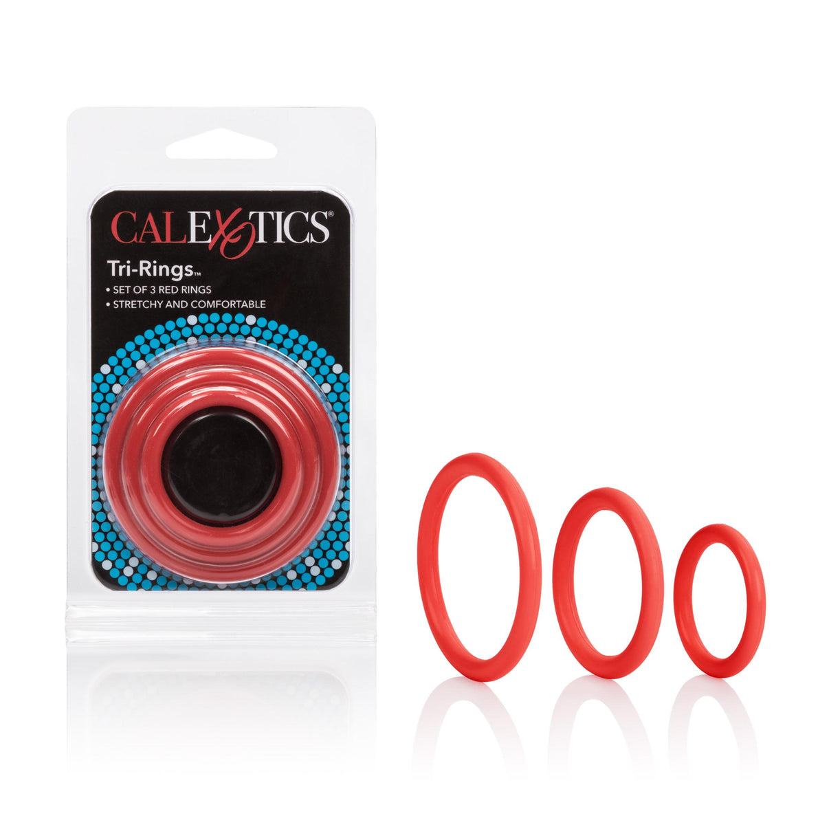 Tri-Rings - Red | 716770028037 | Discreet Personal Wellness