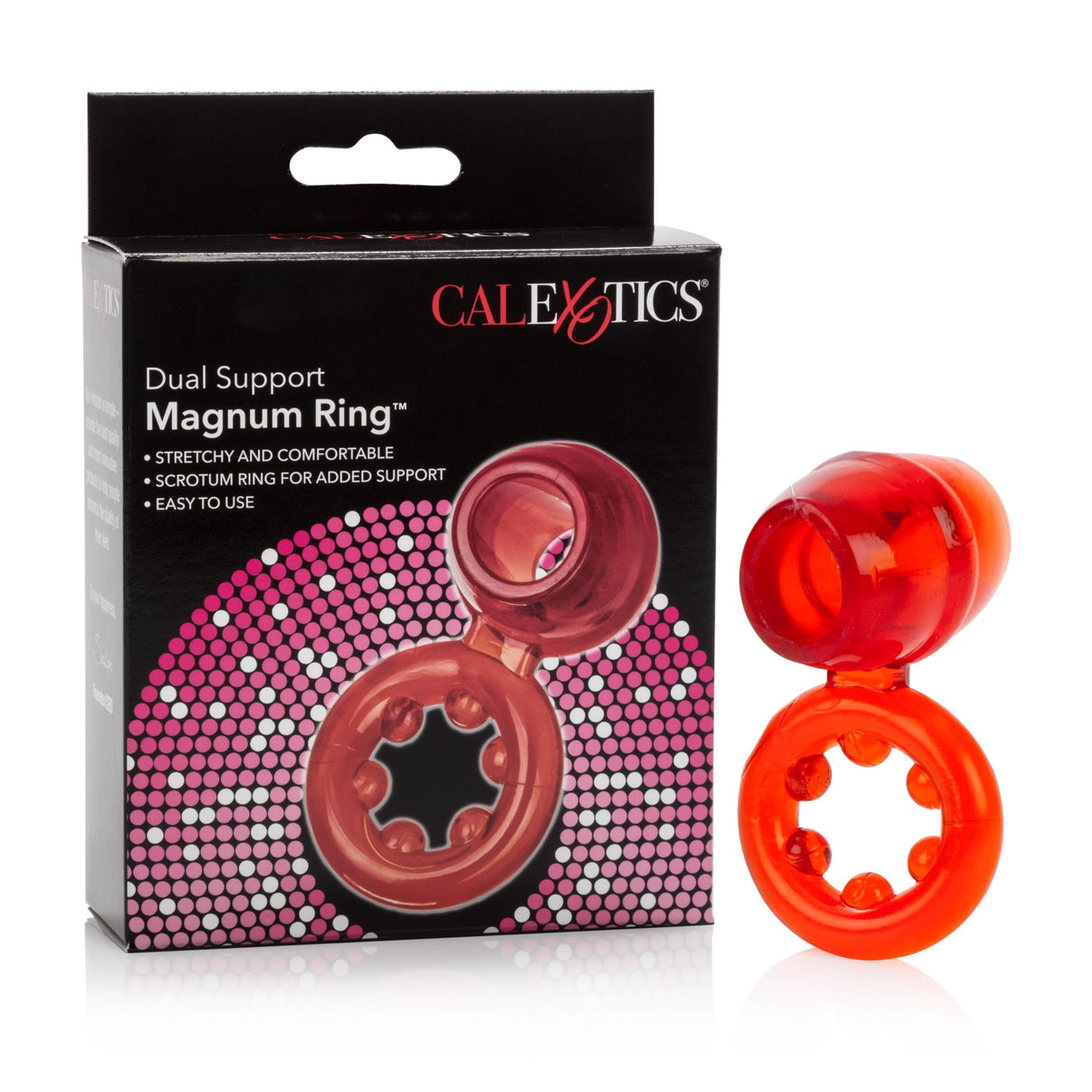 Dual Support Magnum Ring - Red | 716770047083 | Discreet Personal Wellness
