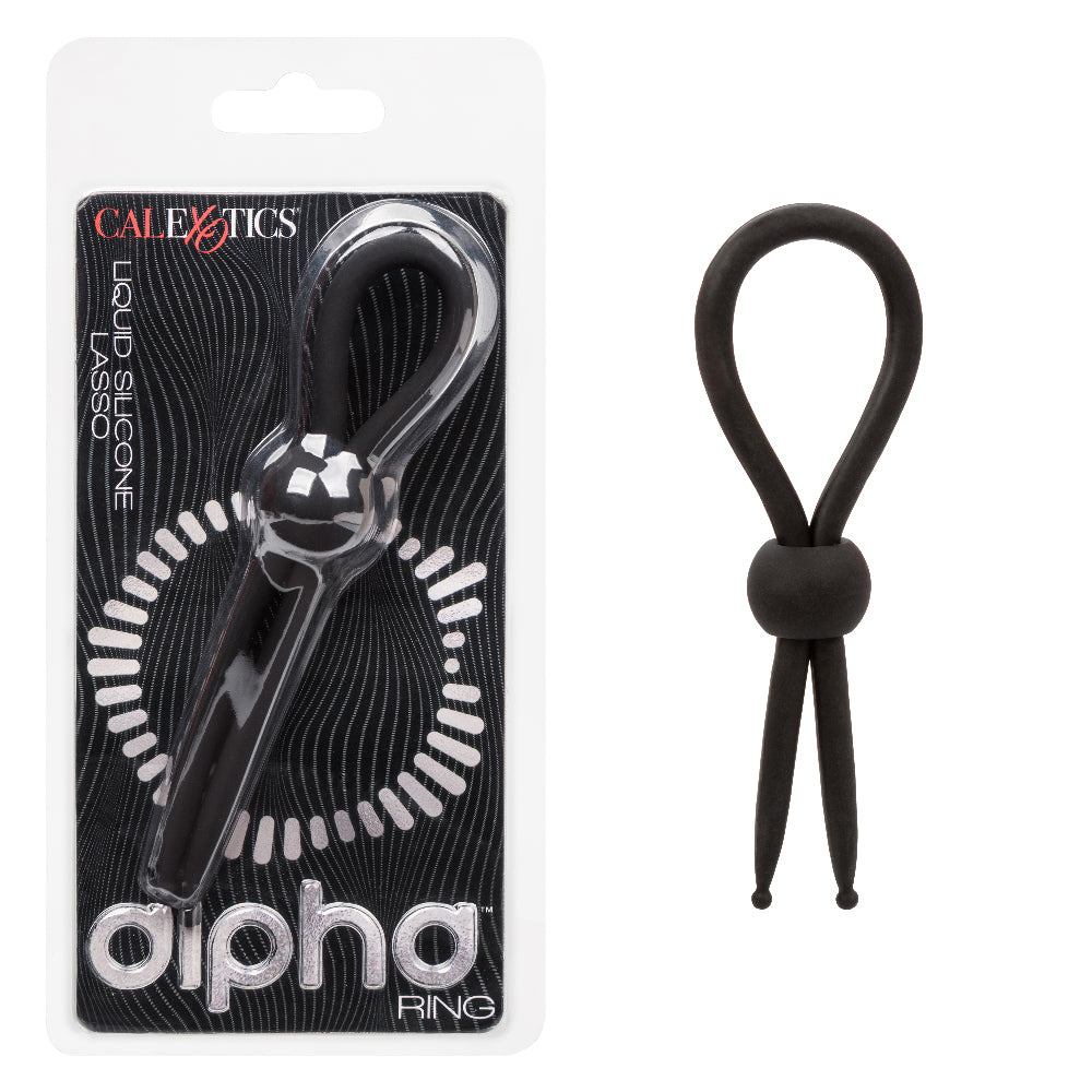 Alpha Liquid Silicone Lasso - Black | 716770108982 | Discreet Personal Wellness