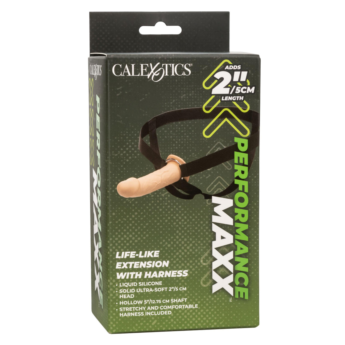 Performance Maxx Life-Like Extension With Harness - Ivory | 716770101976 | Discreet Personal Wellness