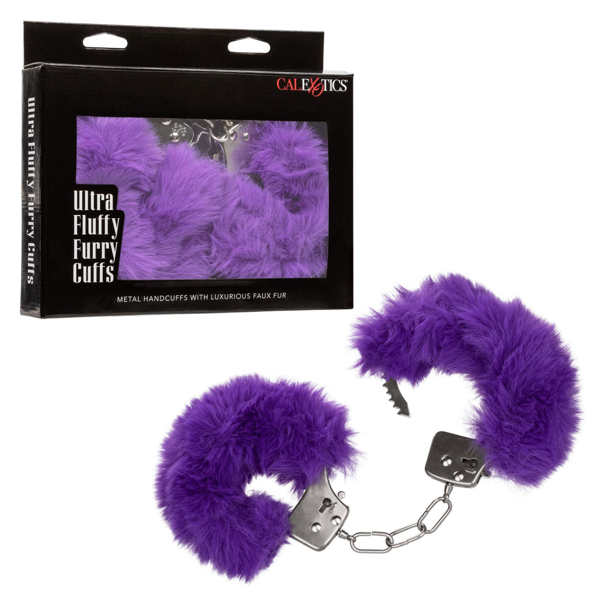 Ultra Fluffy Furry Cuffs - Purple | 716770102683 | Discreet Personal Wellness