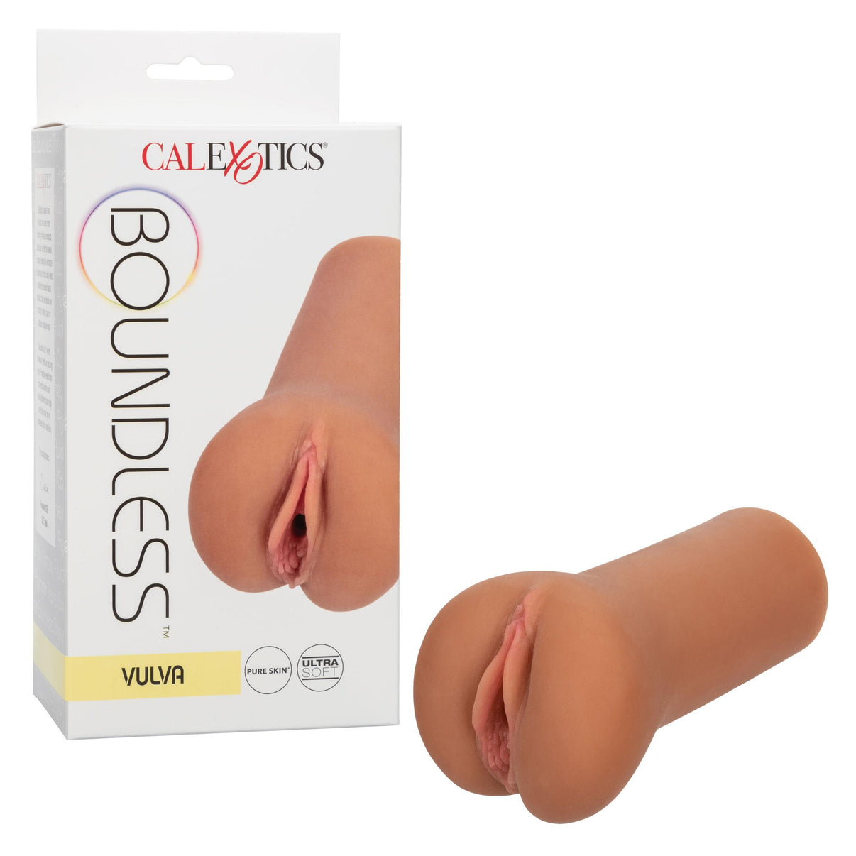 Boundless Vulva - Vagina Style Stroker - Brown | 716770097361 | Discreet Personal Wellness