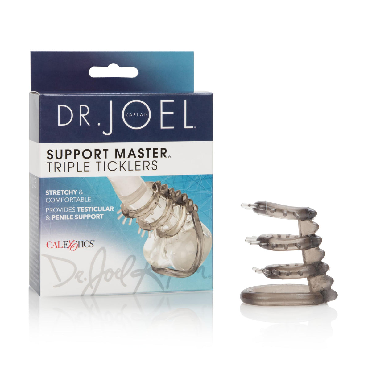 Dr. Joel Kaplan Support Master Triple Ticklers - Smoke | 716770065001 | Discreet Personal Wellness