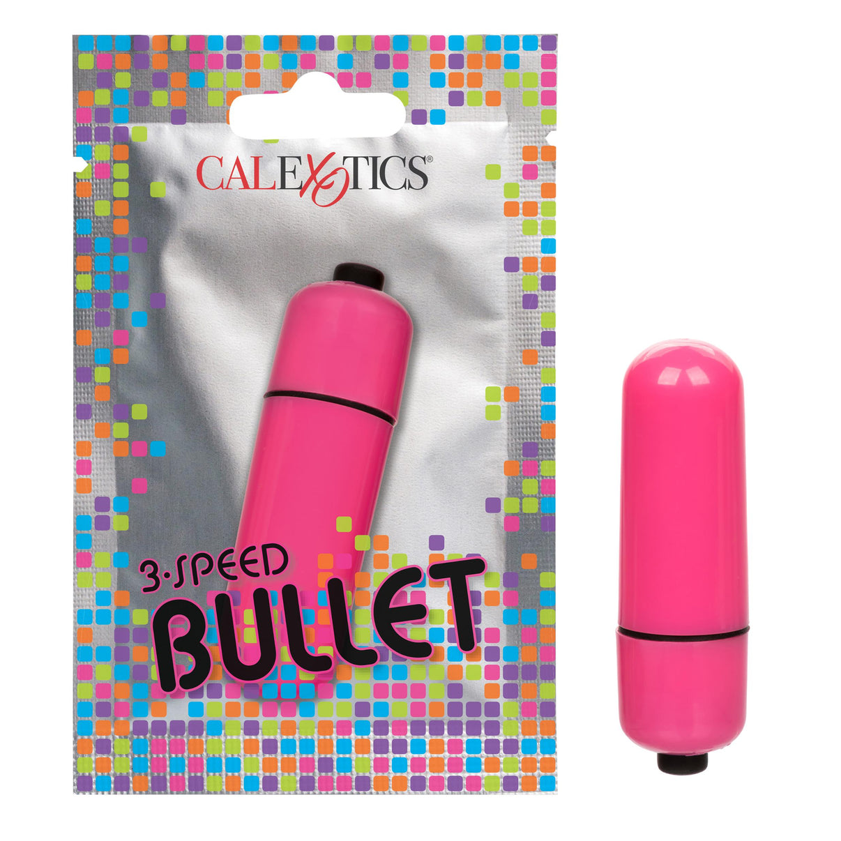 Foil Pack 3-Speed Bullet - Pink | 716770097729 | Discreet Personal Wellness