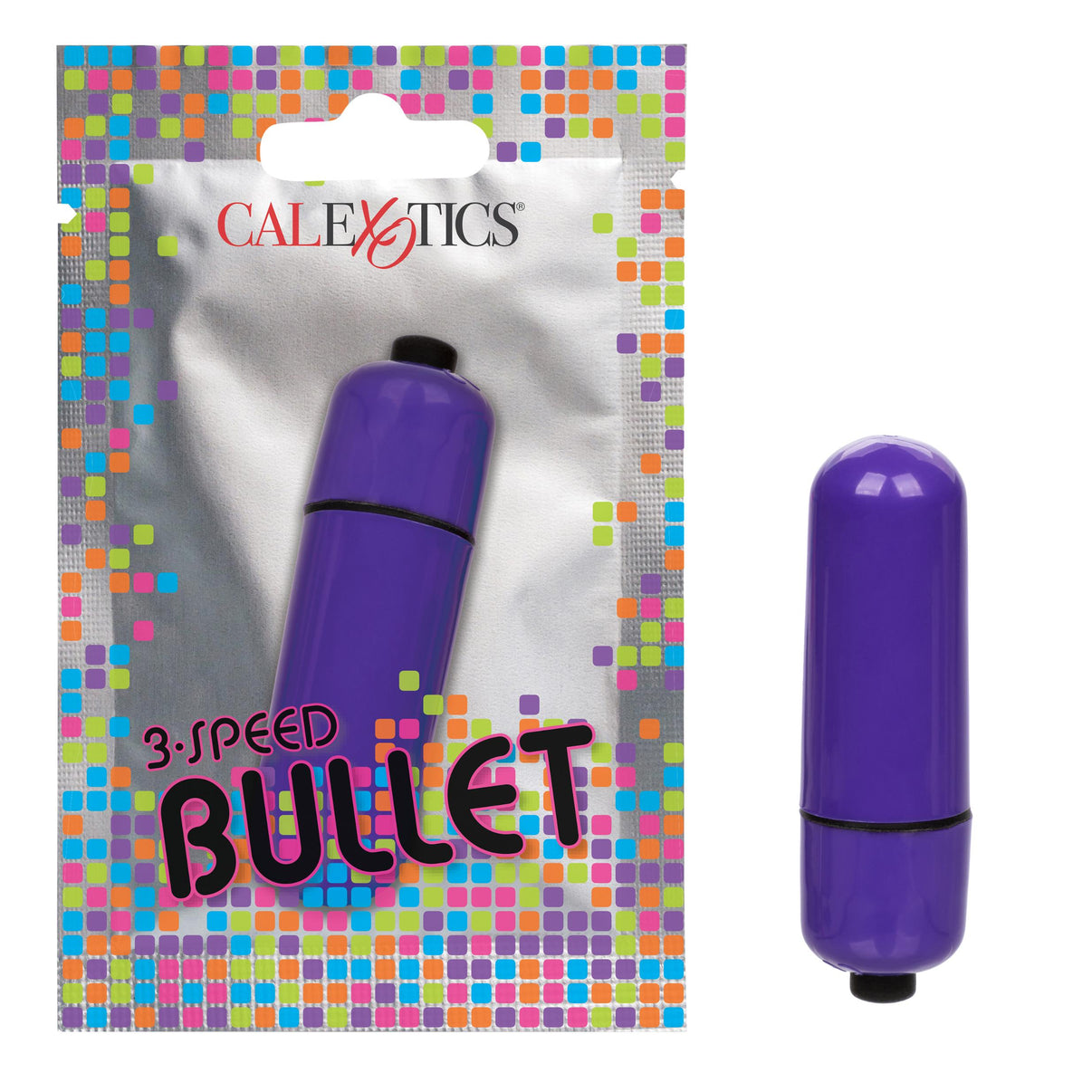Foil Pack 3-Speed Bullet - Purple | 716770097767 | Discreet Personal Wellness