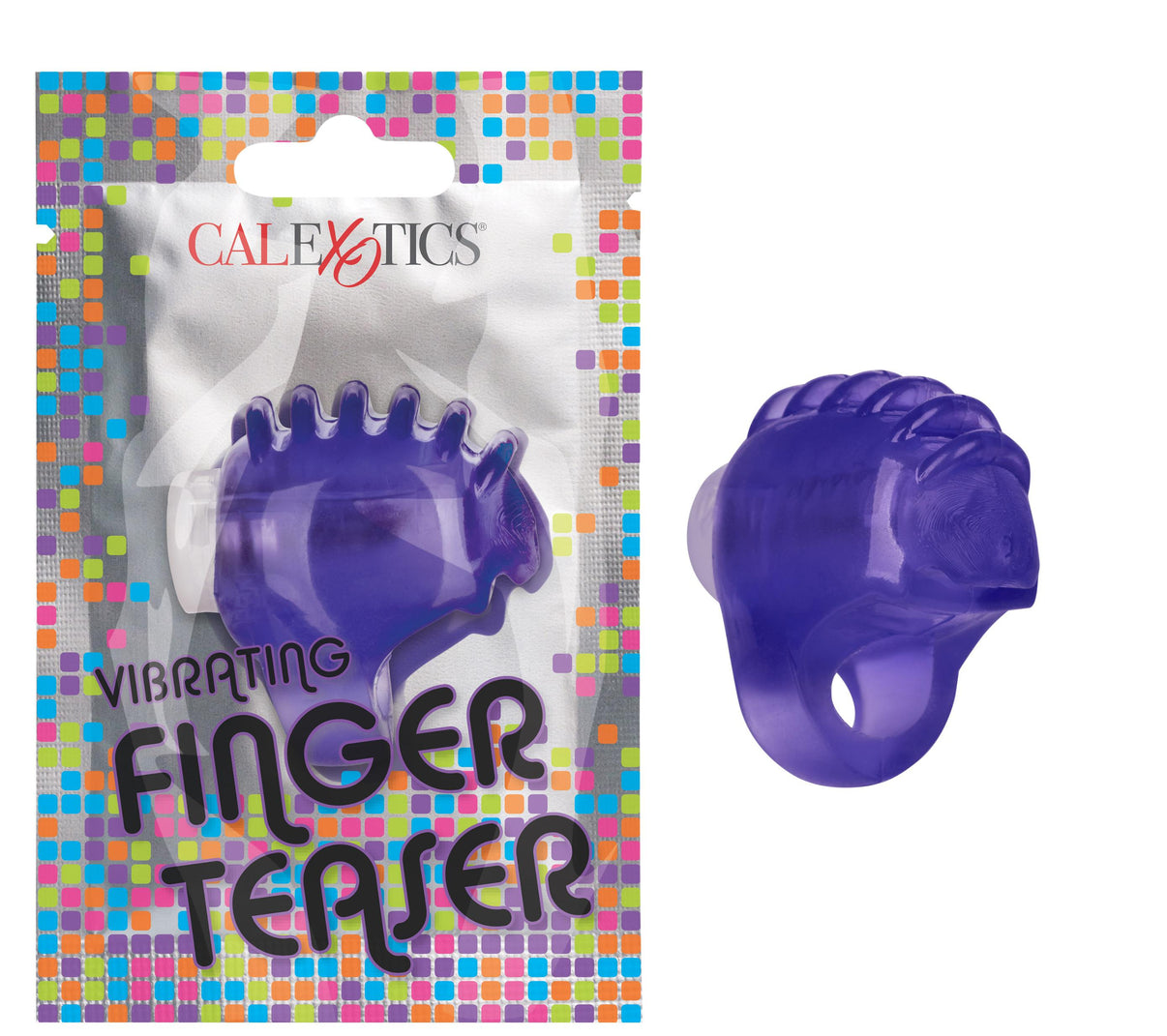 Foil Pack Vibrating Finger Teaser - Purple | 716770099433 | Discreet Personal Wellness