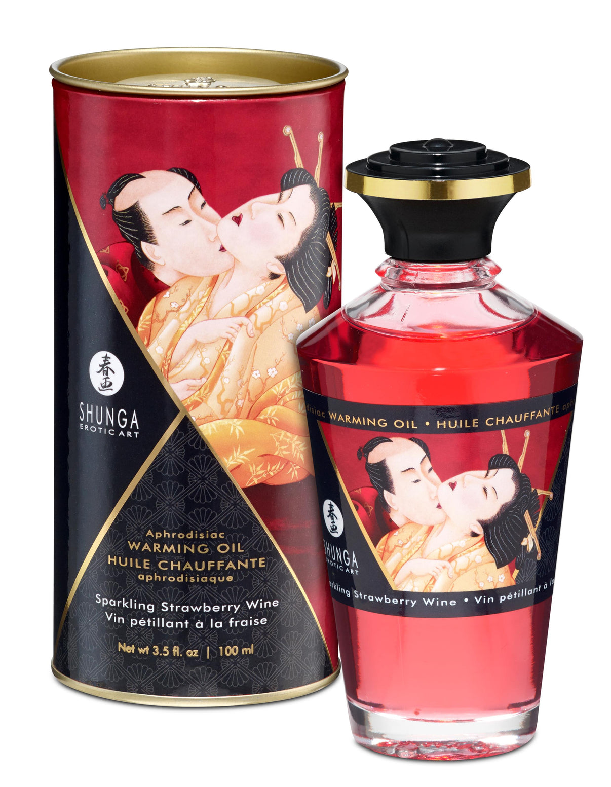 Aphrodisiac Warming Oil - Sparkling Strawberry Wine | 697309022088 | Discreet Personal Wellness