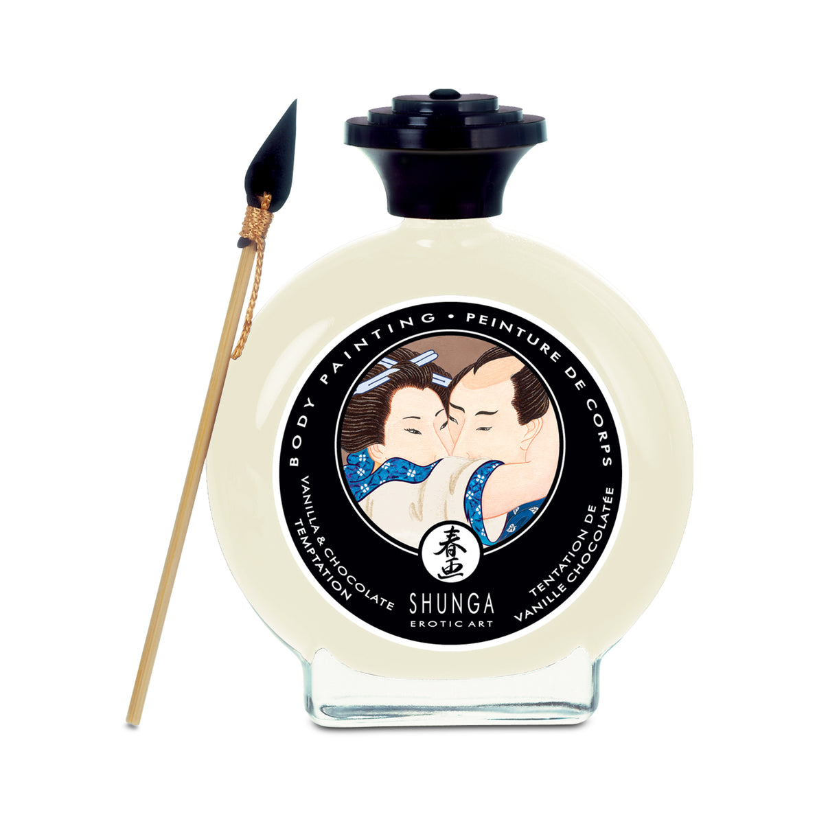 Edible Body Paint - Vanilla & Chocolate Temptation - 3.5 Fl. Oz. / 100 ml | 697309070010 | Discreet Personal Wellness