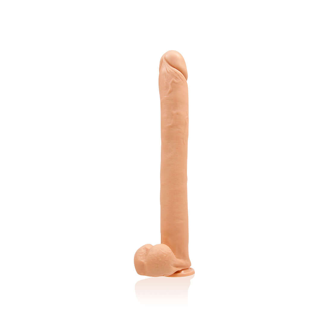 16 Inch Exxxtreme Penis W/suction - Flesh | 752875505004 | Discreet Personal Wellness
