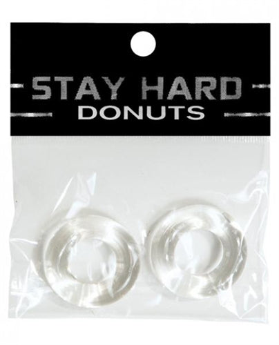 Stay Hard Donuts - 2 Pack - Clear | 752875950040 | Discreet Personal Wellness