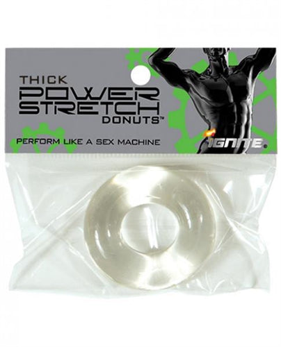 Thick Power Stretch Donuts - Clear | 752875951115 | Discreet Personal Wellness