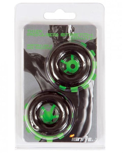 Thick Power Stretch Donuts - 2 Pack - Black | 752875951122 | Discreet Personal Wellness