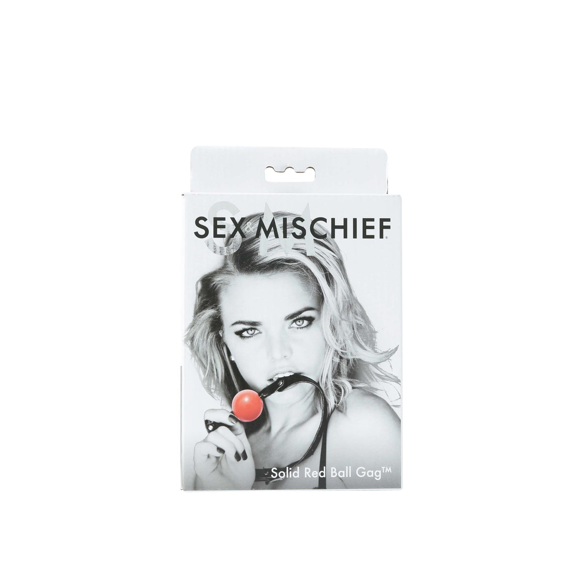 Sex and Mischief Solid Ball Gag - Red | 646709100247 | Discreet Personal Wellness
