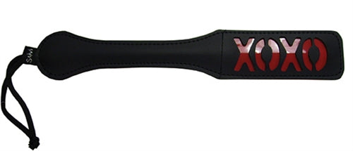 Sex and Mischief Xoxo Paddle - Black | 646709100636 | Discreet Personal Wellness
