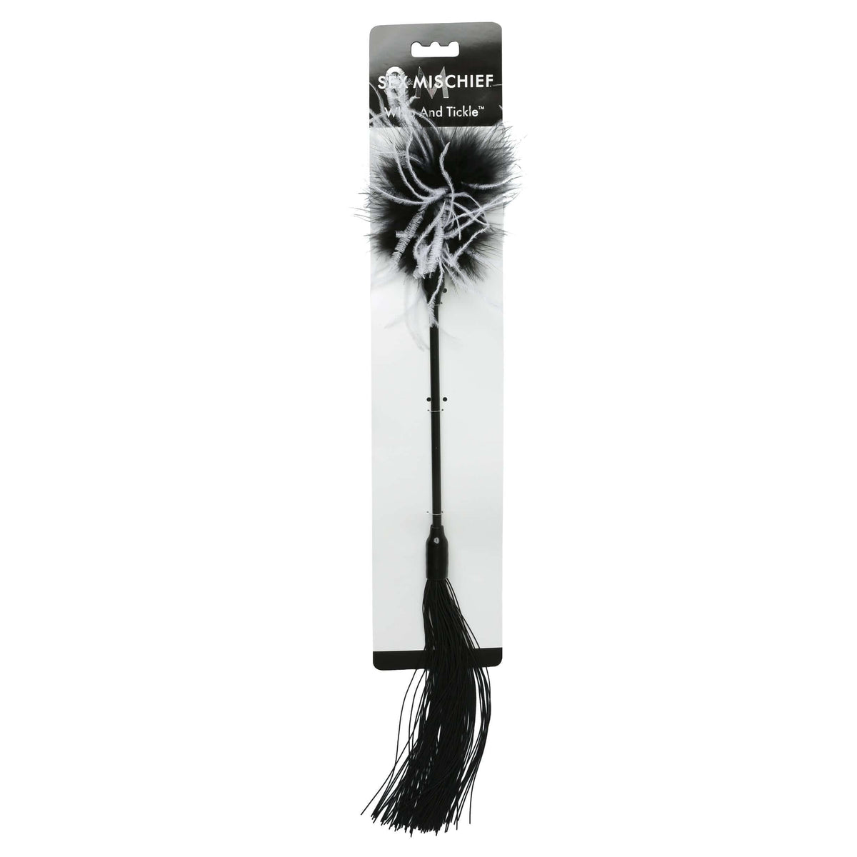 Sex and Mischief Whip and Tickler - Black | 646709760274 | Discreet Personal Wellness