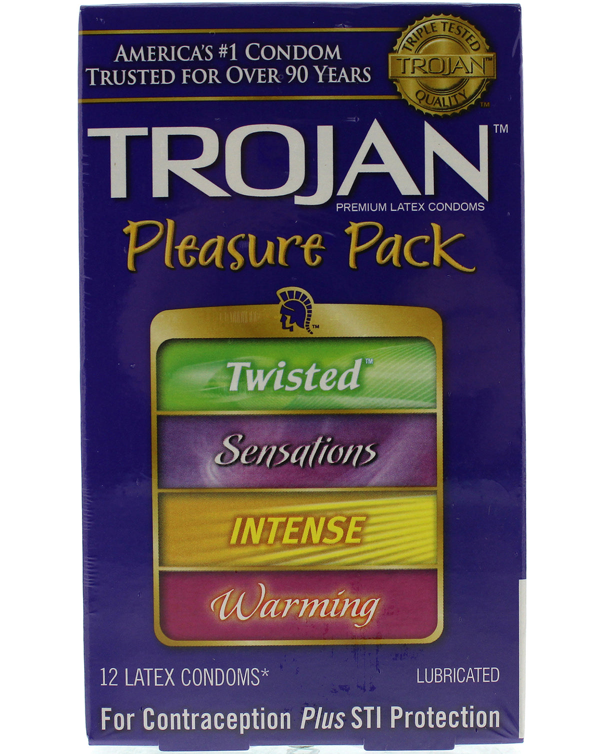 Trojan Pleasure Pack - 12 Pack | 022600953029 | Discreet Personal Wellness