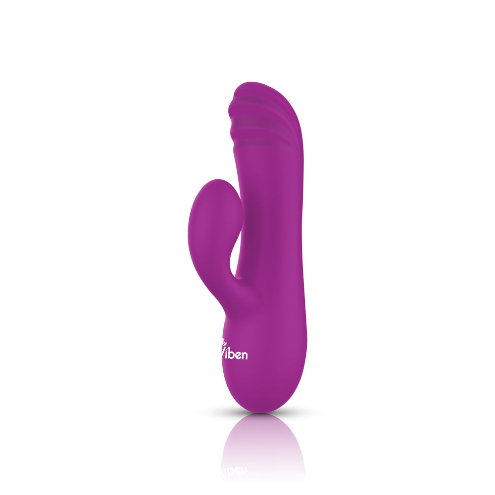 Jolie - Berry - Intense Mini Rabbit Vibe With Pleasure Ridges | 810080750289 | Discreet Personal Wellness