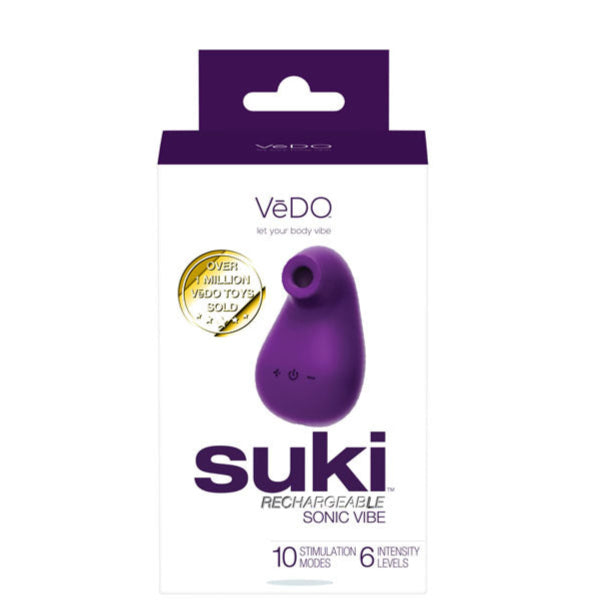 Suki Rechargeable Sonic Vibe - Deep Purple | 789185756833 | Discreet Personal Wellness