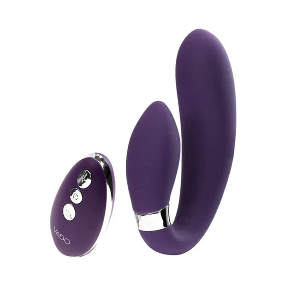 Jeni C-Shaped Dual Motor Vibe With Remote - Purple | 850052871260 | Discreet Personal Wellness