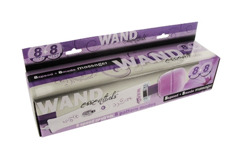 8 Speed 8 Function Wand 110v - Purple | 811847016341 | Discreet Personal Wellness
