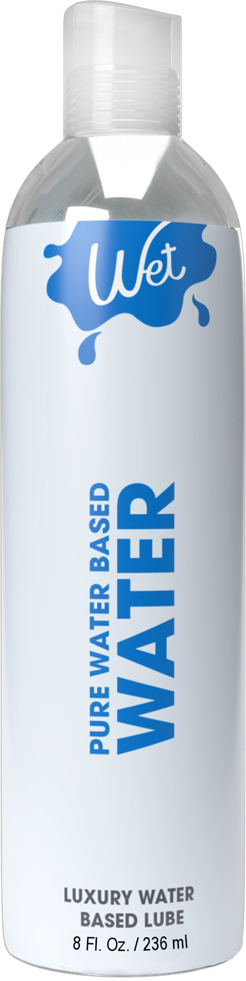 Wet Water - Luxury Water Based Lubricant 8 Oz | 716222203104 | Discreet Personal Wellness