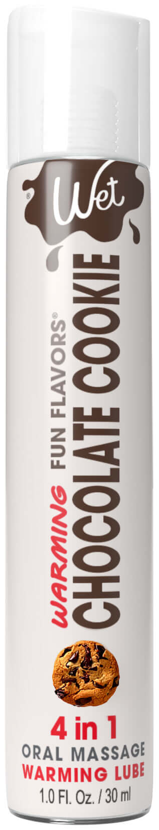 Wet Warming Fun Flavors - Chocolate Cookie - 4 in 1 Lubricant 1 Oz | 716222215817 | Discreet Personal Wellness