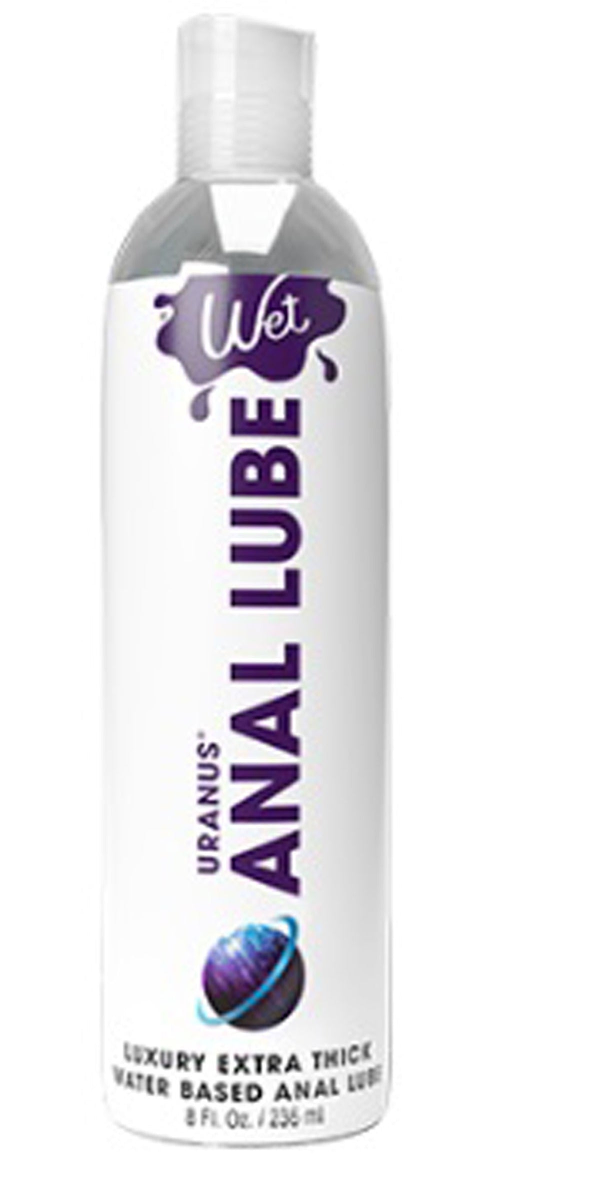 Uranus Extra Thick Water Based Anal Lube by WET 8oz | 716222350280 | Discreet Personal Wellness