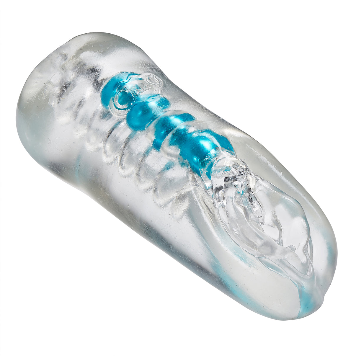 Personal Double Ended Beaded Vagina & Ass Stroker - Clear | 853545008525 | Discreet Personal Wellness