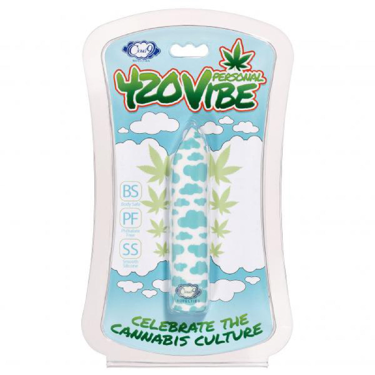 420 Slim Vibe Cloud - White/blue | 850047085160 | Discreet Personal Wellness