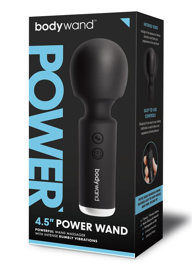 Bodywand 4.5 Inch Power Wand - Black | 848416013142 | Discreet Personal Wellness