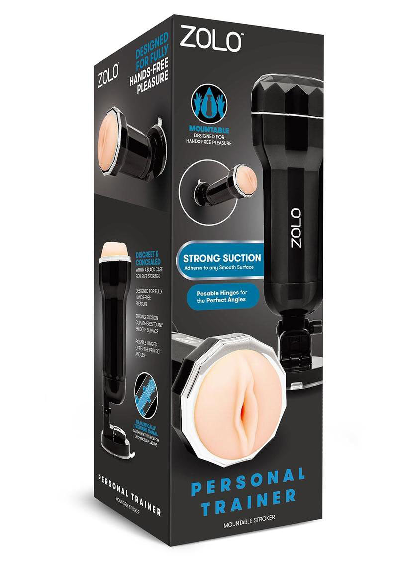 Zolo Original Mount Discreet Stroker - Black | 848416012190 | Discreet Personal Wellness