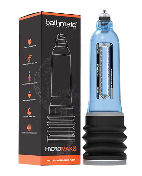 Bathmate Hydromax 8 - Blue Penis Pump | 5060140201014 | Discreet Personal Wellness